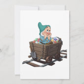 Bashful Snow White Mining Cart Diamond Art Einladung (Rückseite)