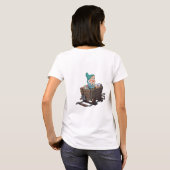 Bashful Snow White Mining Cart Diamond Art T-Shirt (Schwarz voll)