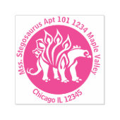 Bashful Stegosaurus Easy Contact Information Permastempel (Design)