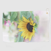 'Bashful Sunflower' Golfhandtuch (Horizontal)