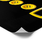 Bashful Zwerf Halloween Kostümfarbe Matching Bas Poster (Ecke)