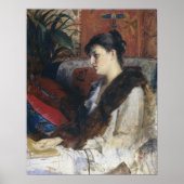 Bashkirtseff - Die Schwester des Künstlers im Gese Poster (Vorne)