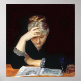 Bashkirtseff - In einem Buch Poster