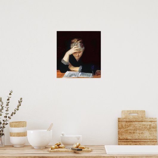 Bashkirtseff - In einem Buch Poster (Küche)