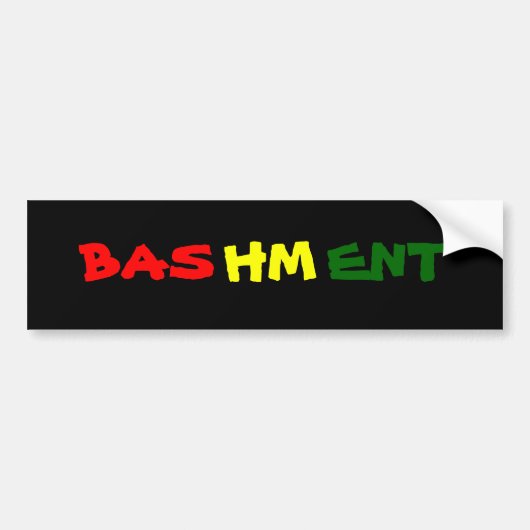 Bashment Autoaufkleber (Vorne)