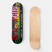 BASHMENT GIRL OFFIZIELL 8 1/4" Skateboard Deck (Vorderseite)