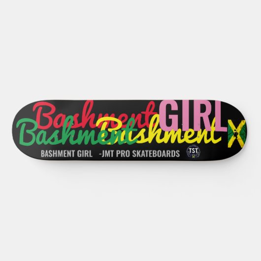 BASHMENT GIRL OFFIZIELL 8 1/4" Skateboard Deck (Horizontal)