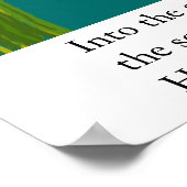 Basho-Frosch-Haiku Poster (Ecke)