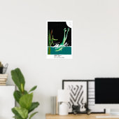 Basho-Frosch-Haiku Poster (Heimbüro)