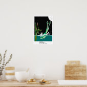 Basho-Frosch-Haiku Poster (Küche)