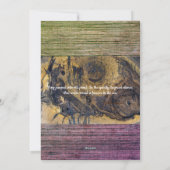 Basho Haiku Feiertagskarte (Rückseite)