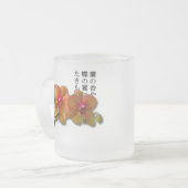 Basho - Orchideen-Tasse Mattglastasse (Vorderseite Links)
