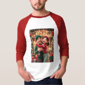 Basic 3/4 Ärmel Raglanshirt T-Shirt (Vorderseite)