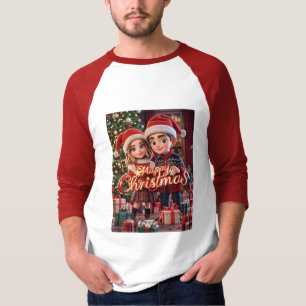 Basic 3/4 Ärmel Raglanshirt T-Shirt