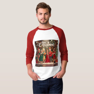 Basic 3/4 Ärmel Raglanshirt T-Shirt