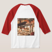 Basic 3/4 Sleeve Raglan T - Shirt für Männer (AblageHinten)