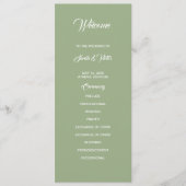 Basic and Elegant double side program card  Programm (Vorderseite)