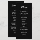 Basic and Elegant double side program card  Programm (Vorne/Hinten)