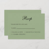Basic and Elegant RSVP card (Vorne/Hinten)