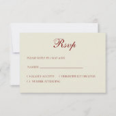 Basic and Elegant RSVP card (Vorderseite)