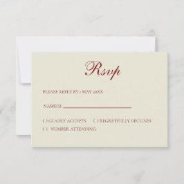 Basic and Elegant RSVP card