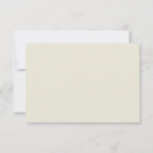 Basic and Elegant RSVP card Karte (Rückseite)