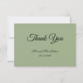 Basic and Elegant Thank You Card Dankeskarte (Vorderseite)