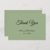 Basic and Elegant Thank You Card Dankeskarte (Vorne/Hinten)