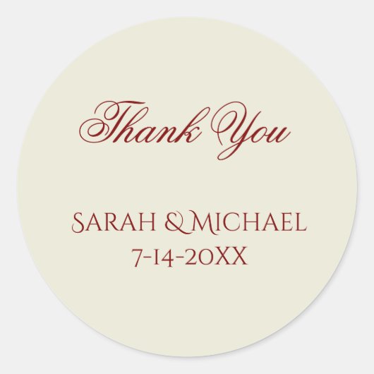 Basic and Elegant Wedding Stickers (Vorderseite)