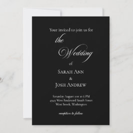 Basic and Elegent Wedding Invitation Einladung