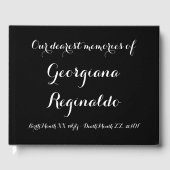 Basic and Simple Condolences Guestbook Gästebuch (Vorderseite)