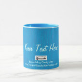 Basic Baby Blue, Ihr Text hier Tasse (Zentrum)