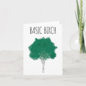 Basic Birch Funny Environmentalist Wanderwald Karte (Vorderseite)
