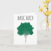 Basic Birch Funny Environmentalist Wanderwald Karte (Gelbe Blume)