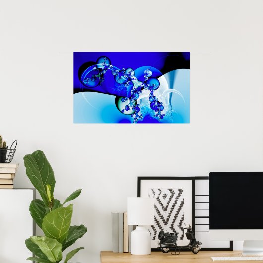 Basic Blue Poster (Heimbüro)