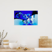 Basic Blue Poster (Küche)
