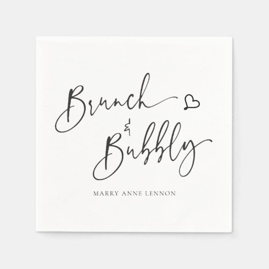 Basic Brunch und Bubbly Napkins Serviette (Vorderseite)
