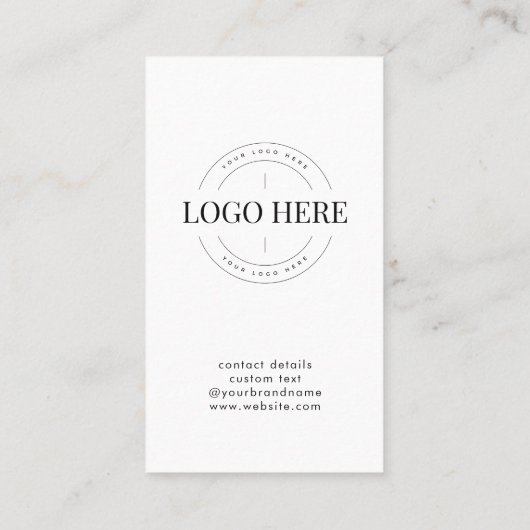 Basic Connect mit QR Code Website Social Media Visitenkarte (Rückseite)