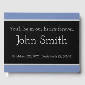 Basic, Customized Erinnerungen Guestbook Gästebuch (Vorderseite)