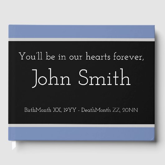 Basic, Customized Erinnerungen Guestbook Gästebuch (Vorderseite)