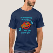 BASIC DARK Hufeisen-Wurf-Tee T-Shirt (Vorderseite)