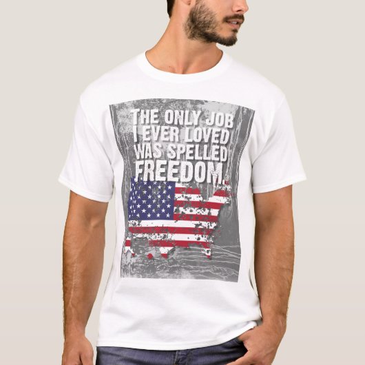 Basic Dark T-Shirt – Freedom Job (Vorderseite)