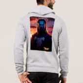 Basic Dunkles T-Shirt Hoodie (Rückseite)