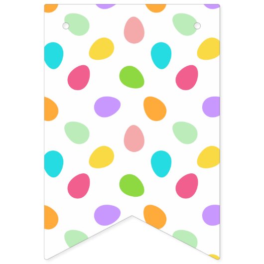 Basic Eggs White Wimpelkette (Zweite Fahne)