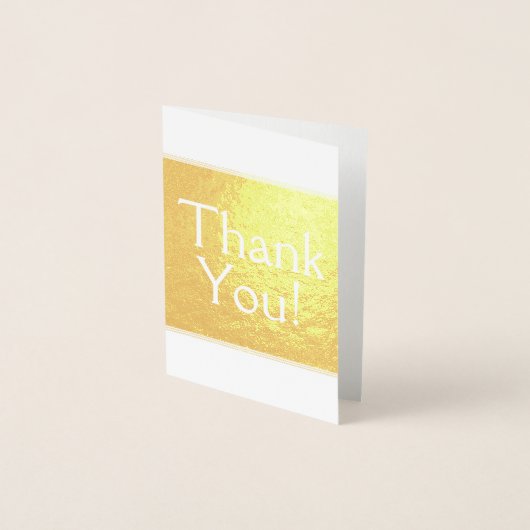 Basic, elegant "Danke!" Karte (Vorderseite)