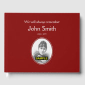 Basic & Elegant Funeral Gästebuch (Vorderseite)