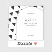 Basic Elegant Minimal Kitchen Pantry Jar Labels (Blatt)