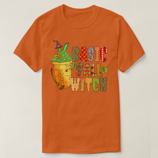 Basic Fall Hexengetränke Pumpkin Gewürz Halloween T-Shirt (Design vorne)