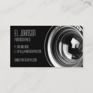 Basic Fotografy Business Card (Noir) Visitenkarte