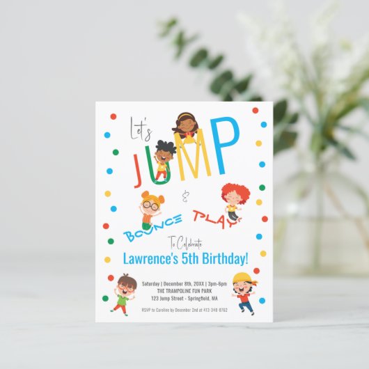 Basic Fun Trampolin Park Jump Kinder Party Geburts (Stehend Vorderseite)